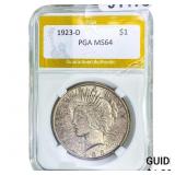 1923-D Silver Peace Dollar PGA MS64