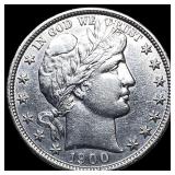 1900 Silver Barber Half Dollar UNCIRCULATED