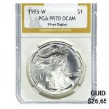 1995-W American Silver Eagle PGA PR70DCAM