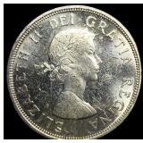 1964 Canada Silver Dollar Charlottetown. UNCIRCULA
