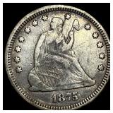 1875 Seated Liberty Quarter HIGH GRADE