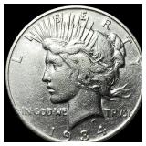 1934-S Silver Peace Dollar CLOSELY UNCIRCULATED