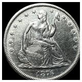 1876 Seated Liberty Half Dollar CHOICE AU