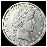 1902 Barber Silver Quarter UNCIRCULATED