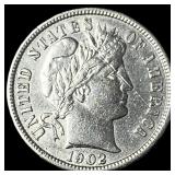 1902 Silver Barber Dime UNCIRCULATED