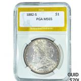 1882-S Morgan Silver Dollar PGA MS65