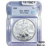1999 Silver Eagle ICG MS70
