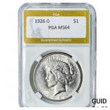 1926-D Silver Peace Dollar PGA MS64
