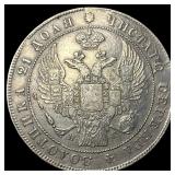 1836 Russia Silver Rouble CLOSELY  UNCIRCULATED