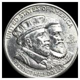 1924 Silver Huguenot-Walloon Half Dollar UNCIRCULA