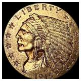 1915 Indian Head Gold $2.50 Quarter Eagle UNCIRCUL