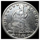 1854-O Silver Half Dollar CLOSELY UNCIRCULATED