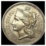 1868 Nickel Three-Cent Piece UNCIRCULATED