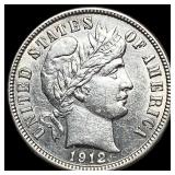 1912-S Silver Barber Dime UNCIRCULATED