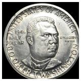 1946-S Silver Booker T. Washington Half Dollar UNC