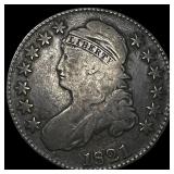 1821 Capped Bust Half Dollar LIGHTLY CIRCULATED