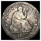 1858 Seated Liberty Quarter LIGHTLY CIRCULATED