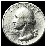 1932-D Silver Washington Quarter CLOSELY UNCIRCULA