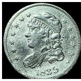 1835 Capped Bust Silver Half Dime CLOSELY UNCIRCUL