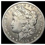 1896-O Silver Morgan Dollar ABOUT UNCIRCULATED