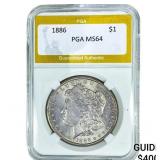 1886 Morgan Silver Dollar PGA MS64