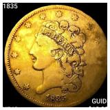 1835 $5 Gold Half Eagle NEARLY UNCIRCULATED
