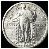 1918 Standing Liberty Quarter CLOSELY UNCIRCULATED
