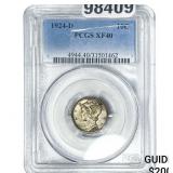1924-D Mercury Silver Dime PCGS XF40