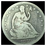 1859 Seated Liberty Half Dollar LIGHTLY CIRCULATED