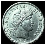 1912-D Silver Barber Dime UNCIRCULATED