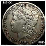 1889-CC Morgan Silver Dollar NEARLY UNCIRCULATED
