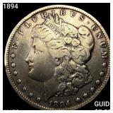 1894 Morgan Silver Dollar CLOSELY UNCIRCULATED