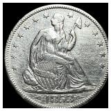 1853 Arrows Seated Liberty Half Dollar CLOSELY UNC