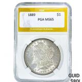 1889 Morgan Silver Dollar PGA MS65