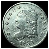 1833 Capped Bust Half Dime CLOSELY UNCIRCULATED