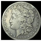 1898-S Silver Morgan Dollar LIGHTLY CIRCULATED