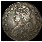 1822 Capped Bust Half Dollar NEARLY UNCIRCULATED