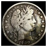 1900-O Silver Barber Half Dollar LIGHTLY CIRCULATE