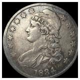 1834 Capped Bust Half Dollar NEARLY UNCIRCULATED