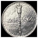 1936 Norfolk Bicentennial Silver Half Dollar GEM B