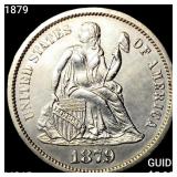 1879 Seated Liberty Dime GEM BU