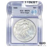 1999 Silver Eagle ICG MS70