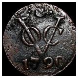 1790 Dutch East India Company Duit HIGH GRADE