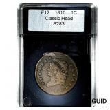 1810 Classic Head Large Cent  F12