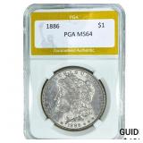 1886 Morgan Silver Dollar PGA MS64