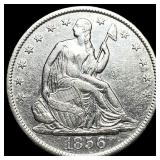 1856-O Silver Half Dollar CLOSELY UNCIRCULATED