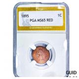 1895 Indian Head Cent PGA MS65 Red