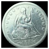 1855 Arrows Seated Liberty Quarter CLOSELY UNCIRCU