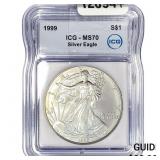 1999 Silver Eagle ICG MS70