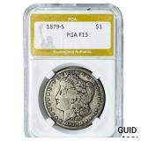1879-S Morgan Silver Dollar PGA F15